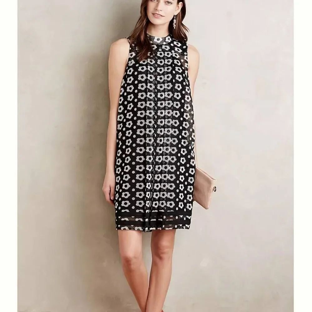 Nina Leonard Floral Swing Shift Dress